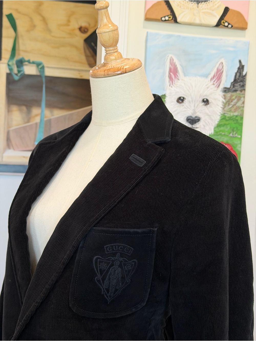 Gucci Black Tailored Corduroy Blazer - Picture 6 of 10